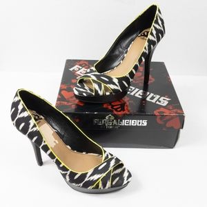 Fergalicious Heels Zebra print.